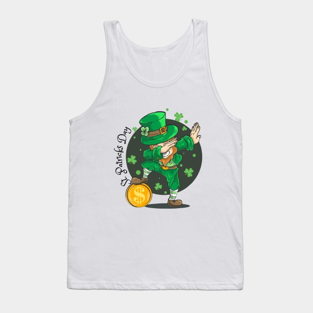 Happy St. Patrick Day - Swag Style Tank Top by Qibar Design